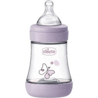 Пляшечка для годування Chicco Perfect 5 із силіконовою соскою 0+ місяців 150 мл Рожева (20211.12.40)
