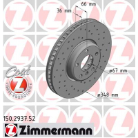 Гальмівний диск ZIMMERMANN 150.2937.52