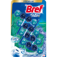 Туалетний блок Bref Кольорова вода Евкаліпт 4х50 г (9000101530636/9000101853292)