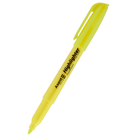 Маркер Axent Highlighter 2-4 мм клиноподібний жовтий (D2503-08)