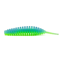 Силікон рибальський FishUP Tanta 2.5" 206 - Sky/Chartreuse (8шт/уп) (1864.14.53)