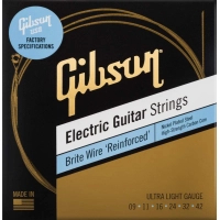 Струни для гітари Gibson SEG-BWR9 Brite Wire Reinforced Ultra-Light (09-42) (230466)