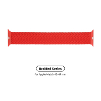 Ремінець до смарт-годинника Armorstandart Braided Solo Loop для Apple Watch 49/46/45/44/42 (Series 1-3) Red Size 10 (172 mm) (ARM58083)