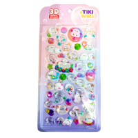 Стікер-наклейка Tiki Wiki Набір 3D-наліпок серії Crystal – Тікі чарівність (25ESE009-02)