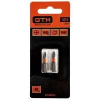 Набір біт GTM PH1, 25мм, 2шт. (SB-H1-25B)