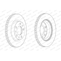 Гальмівний диск FERODO DDF2413C
