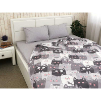 Постільна білизна Руно Бязь Grey Cat полуторний (677.114Б_Grey Cat)