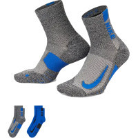 Шкарпетки Nike U NK MLTPLIER ANKLE 2PR - 144 SX7556-937 38-42 2 пари Сірий/Синій (196153841284)