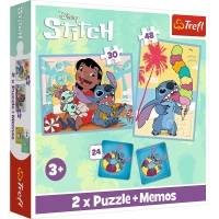 Пазл Trefl Lilo&Stitch Щасливі 2 in 1+memos (5900511935851)