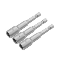Головка магнітна Tolsen 14 мм 1/4"х65 мм 3шт (77849)