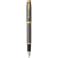 Ручка пір'яна Parker IM 17 Grey Lacquer GT  FP F (21 111)