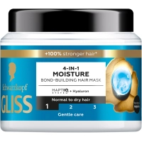 Маска для волосся Gliss 4-In-1 Aqua Revive Moisture Bond-Building Hair Mask 400 мл (9000101726213)