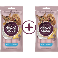 Ласощі для собак Delickcious Кремові молоко з сиром 1+1 (4820269148062)