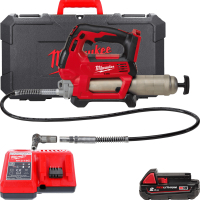 Шприц для мастила Milwaukee HEAVY DUTY M18 GG-201C Li-Ion 2Ah, кейс (4933440490)