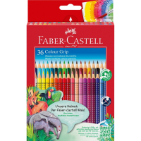 Олівці кольорові Faber-Castell Grip акварельні, 36 кольорів (112442) (27633)