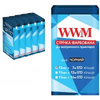 Стрічка до принтерів 13мм х 12м Refill STD Purple*5шт (л/м) WWM (R13.12HMP5)