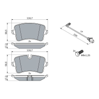 Гальмівні колодки Bosch 0 986 494 488