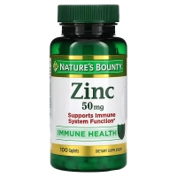 Мінерали Nature's Bounty Цинк, 50 мг, Zinc, 100 каплет (NRT-02060)