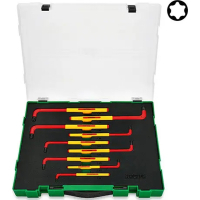 Ключ Toptul TORX діелектричний VDE 9 шт. T10-T50 (GZC0911)