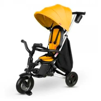 Дитячий велосипед QPlay Nova+ Rubber складаний триколісний Desert Yellow (S700-17Nova+RubberDY)