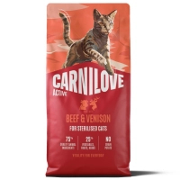 Сухий корм для кішок Carnilove Active Beef & Venison Sterilised 6 кг (8595602581719)