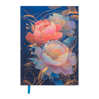 Тижневик Buromax недатований PEONY, A5, темно-синій 336 сторінок (BM.20170-03)
