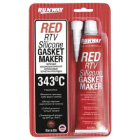 Герметик автомобільний Runway Red RTV Silicone 85г (RW8500)