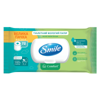 Туалетний папір Smile Classic Comfort Вологий 72 шт. (4823071668865)