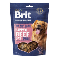 Ласощі для собак Brit Premium Semi-moist Snacks Beef with Apples напіввологі з яловичиною і яблуками 180 г (8595602573929)