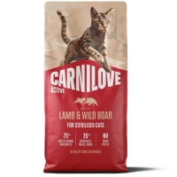 Сухий корм для кішок Carnilove Active Lamb & Wild Boar Sterilised 6 кг (8595602581467)
