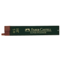 Грифель для механічного олівця Faber-Castell Super-Polymer 2Н (діаметр 0,5 мм), 12 штук в пеналі (16806)