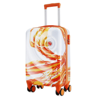Валіза Semi Line 20" (S) White/Orange Print (T5655-1) (DAS303816)