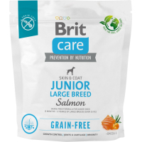 Сухий корм для собак Brit Care Dog Grain-free Junior Large Breed для великих порід з лососем 1 кг (8595602558889)