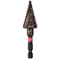 Свердло Milwaukee ступінчасте SHOCKWAVE Impact Duty, 4-20мм з кроком 2мм (48899263)