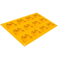 Форма для випікання Silikomart "краб" 61 x 41 h 7 мм ( 6 мл x 12) (GRANCHIO 6)