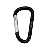 Карабін туристичний Tramp Набір 10 шт без муфти 7 cм Black (UTRA-301-black)