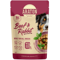 Вологий корм для собак ARATON Adult with Beef and Rabbit 500 г (ART47935)