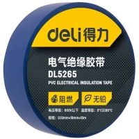 Ізоляційна стрічка Deli 0,13 мм x 18 мм x 10 м синя (DL5265)