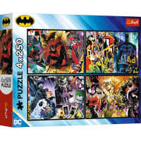 Пазл Trefl Batman Бетмен в дії 4х 250 елементів (5900511133103)