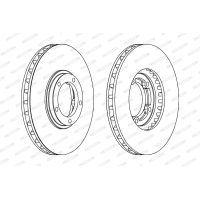 Гальмівний диск FERODO DDF1658