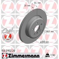 Гальмівний диск ZIMMERMANN 150.2952.20