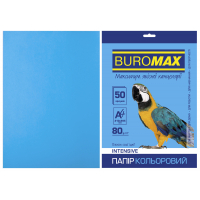 Папір Buromax А4, 80g, INTENSIVE blue, 50sh (BM.2721350-30)