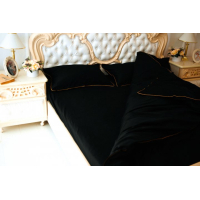 Постільна білизна MirSon Сатин Premium Corner Black Pearl 200x220 (2200001484429)