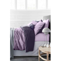 Постільна білизна MirSon Сатин Premium Violet 0199+0231 2х160х220 (2200001726963)