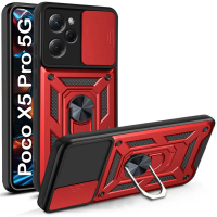 Чохол до мобільного телефона BeCover Military Poco X5 Pro 5G Red (709117)