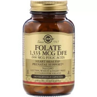 Вітамін Solgar Фолієва Кислота (В9), Folic Acid, 800 мкг, 250 рослинних кап (SOL-01092)