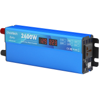 Автомобільний інвертор Choetech 12/220V 1300Вт, чиста синусоїда (CJ2600Q-V2)