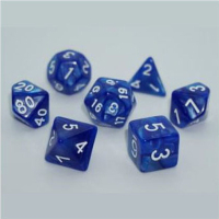 Набір кубиків для настільних ігор Games 7 Days Pearl 7 Dice Set - Blue (g7dpearl07)
