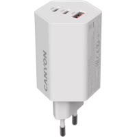 Зарядний пристрій Canyon HEXAGON 65 GaN 65W 2xPD 1xQC EU White (CND-CHAHEX65W)