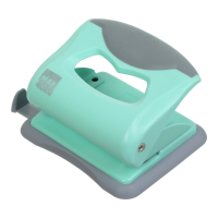 Діркопробивач Buromax пластиковий PASTEL, до 20 аркушів, 125 х 95 х 65 мм, м'ятний (BM.4020-38)